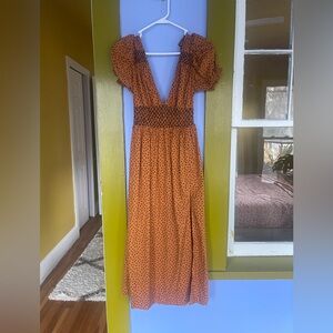 Open back maxi dress